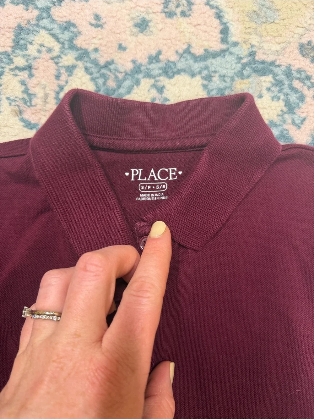 The Children's Place Girls' Maroon Polo Top - Set of 2